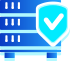 Server protetto, dati al sicuro, sistema sicuro.